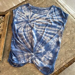 Twist front tie dye Tee